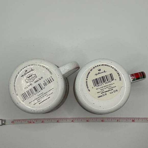 Hallmark Christmas Lot of 2 Coffee Tea Mug Cup Santa MITFORD‎ Jan Karan Snowman - Picture 5 of 5